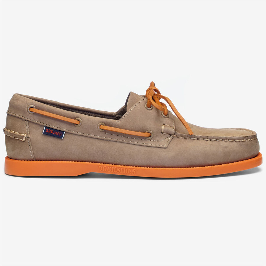 docksides portland nubuck brown taupe-orange
