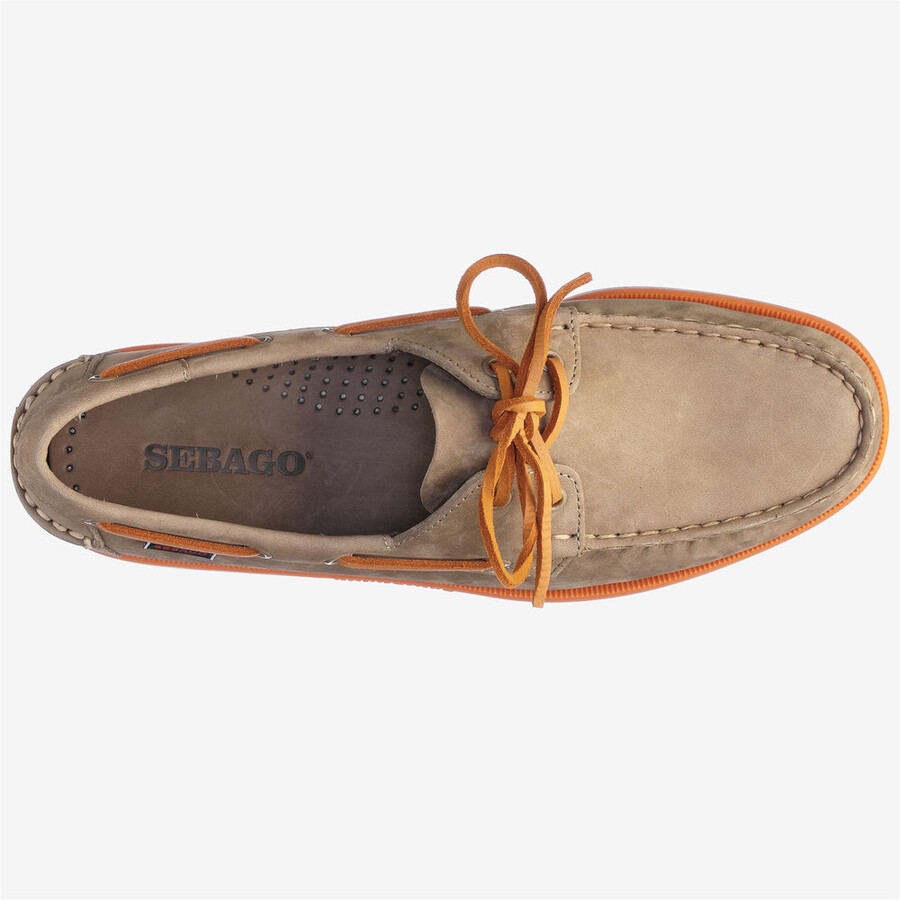 docksides portland nubuck brown taupe-orange