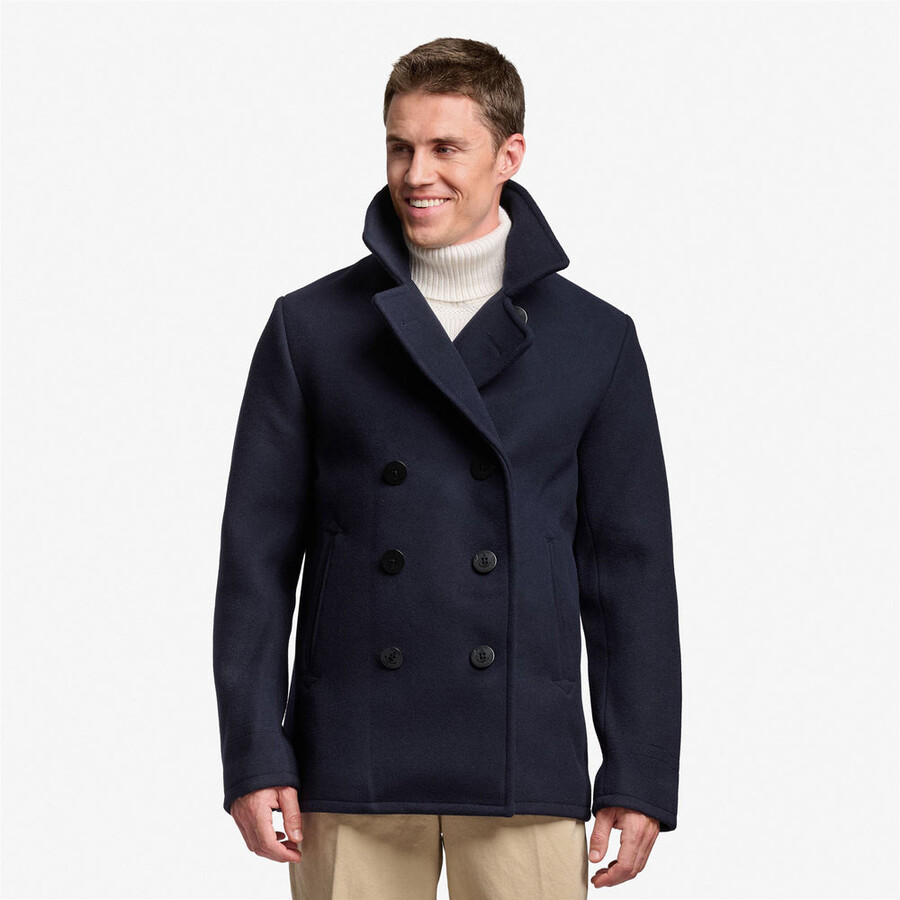 reefers bonded wool blue marine