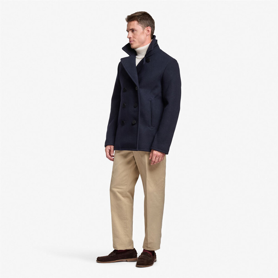 reefers bonded wool blue marine