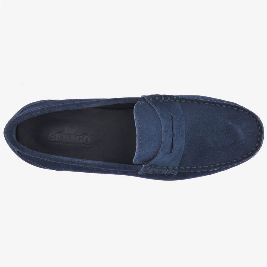 byron suede blue powder
