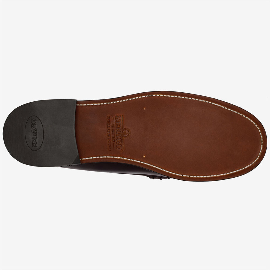 classic dan shell cordovan brown burgundy