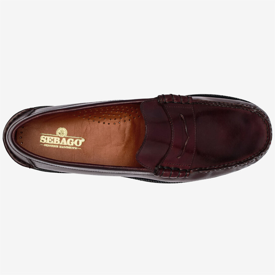 classic dan shell cordovan brown burgundy