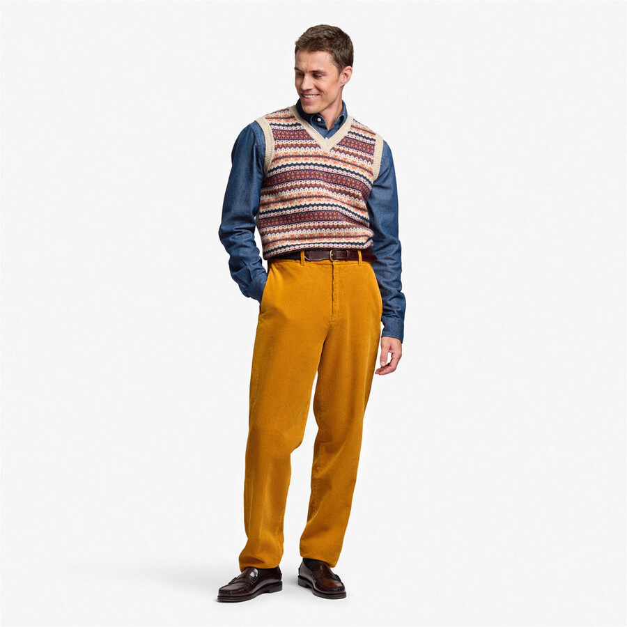 rendon corduroy yellow tan