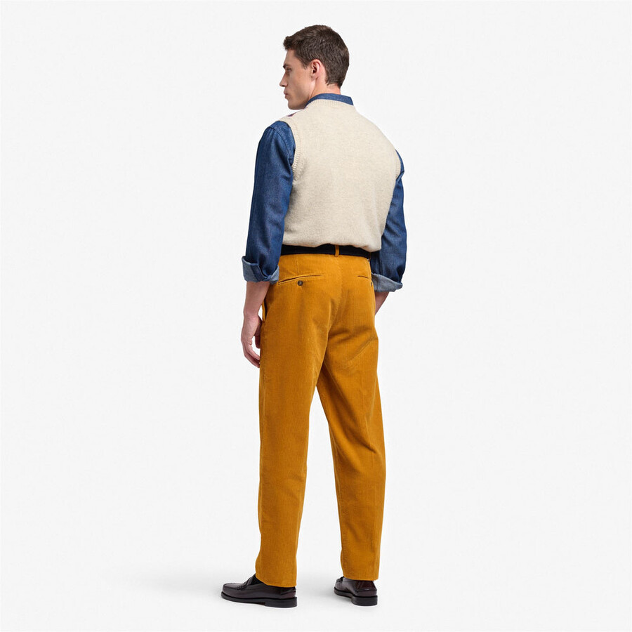 rendon corduroy yellow tan