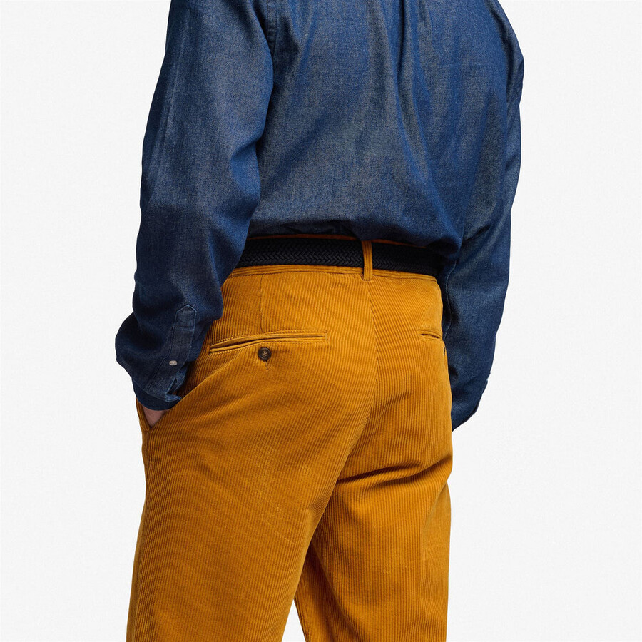 rendon corduroy yellow tan